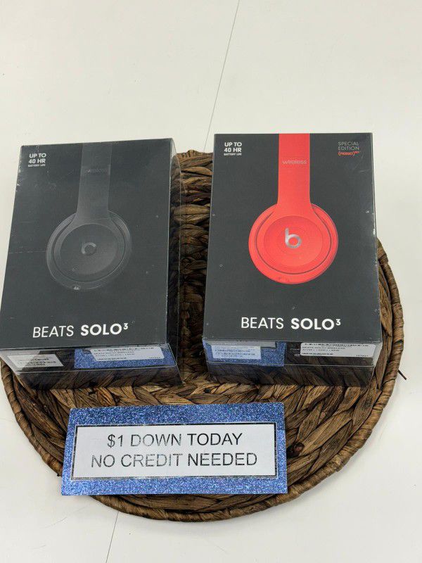 Beats Solo3 Wireless Headphones New - Pay $1 Today To Take It Home And Pay The Rest Later! 