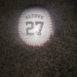 Signed Altuve Baseball Souvenir 
