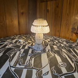 Safety Pin Art Lamp