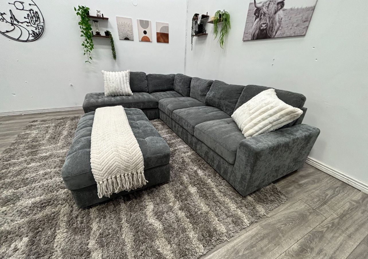 Gray Sectional Couch - Free Delivery