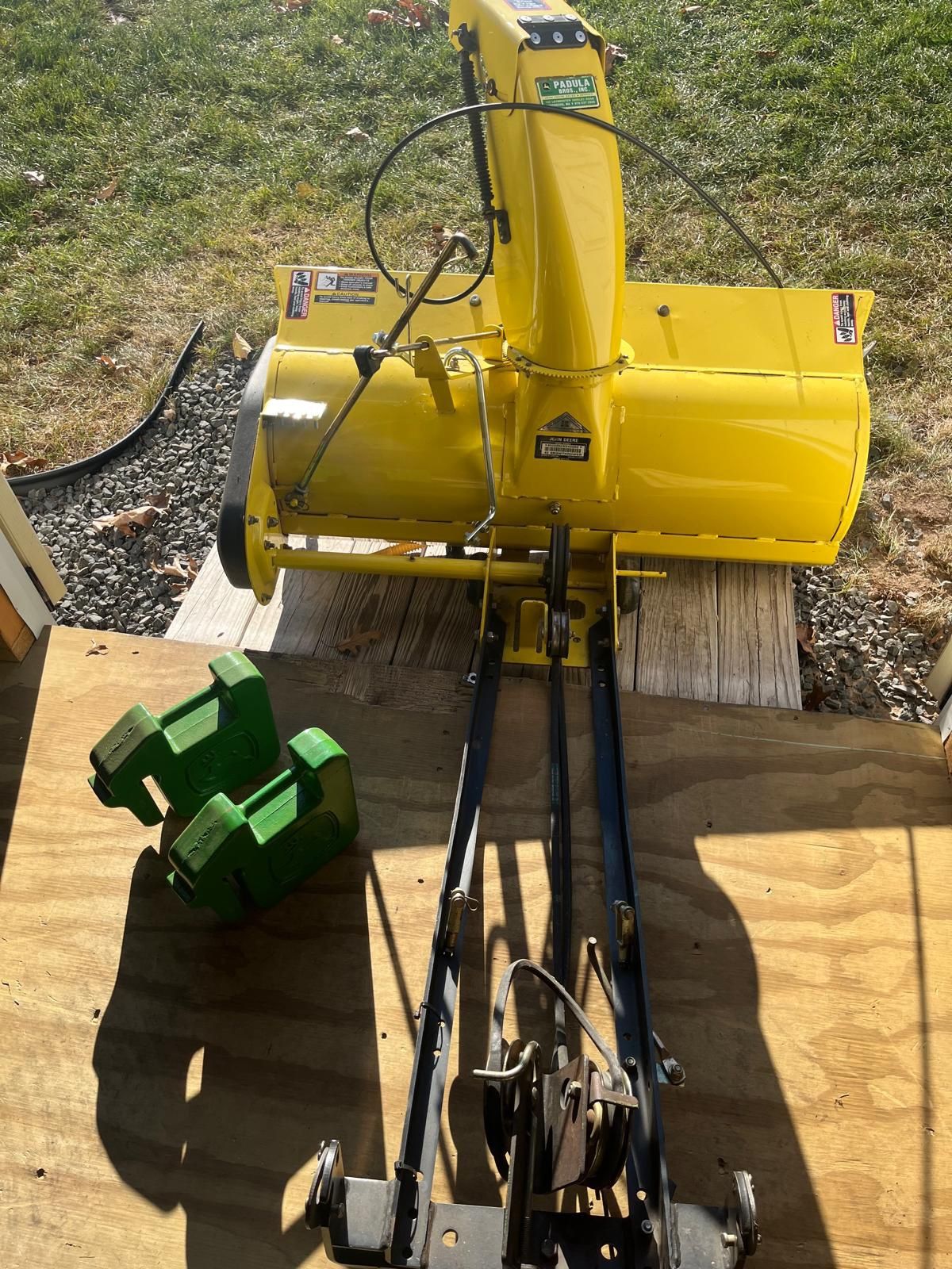 John Deere 42” Snowblower Attachment $575 Or Best Offer