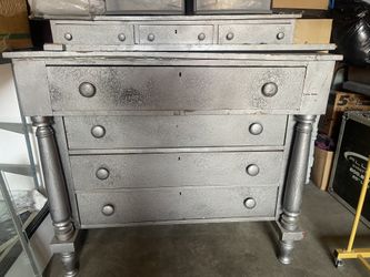 Painted Silver Dresser