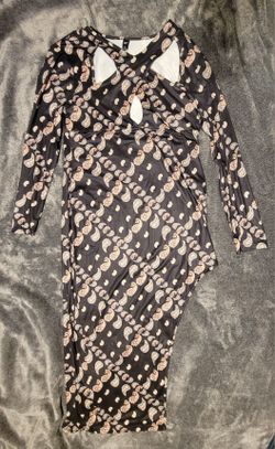 Asymmetrical Patterned Dress