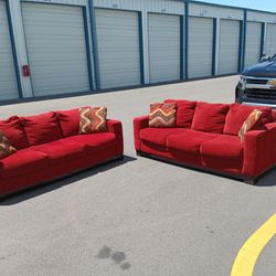 Red Couch Set 