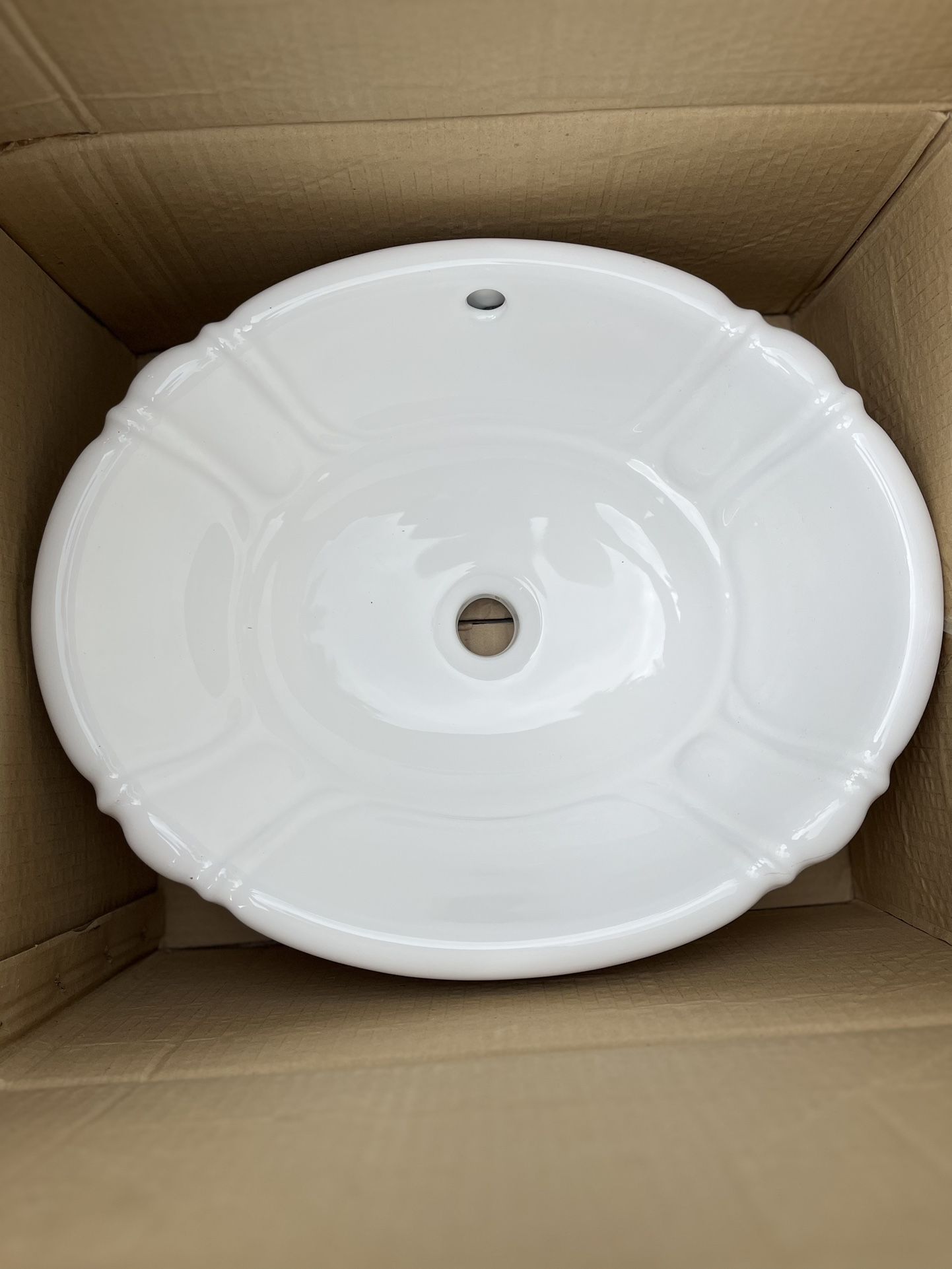 BATHROOM SINK WHITE DROP IN ST THOMAS CREATIONS