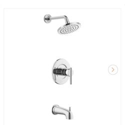 Dorind Single-Handle 1-Spray Tub and Shower Faucet 1.8 GPM in Chrome (Valve Included