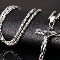 Stainless Steel Cross Necklace 