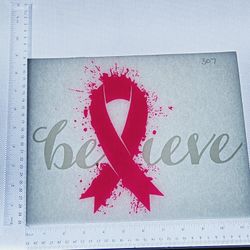 Iron On Heat Transfer  Good For T-shirts Sweaters Jackets T Shirt Design Size Is About 8x10  Cancer #307