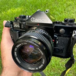 Canon A-1 with 50mm 1.4 lens