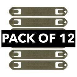 BlackHawk 5" MOLLE / PALS Polymer Speed Clips #5, Coyote Tan, Pack of 12 