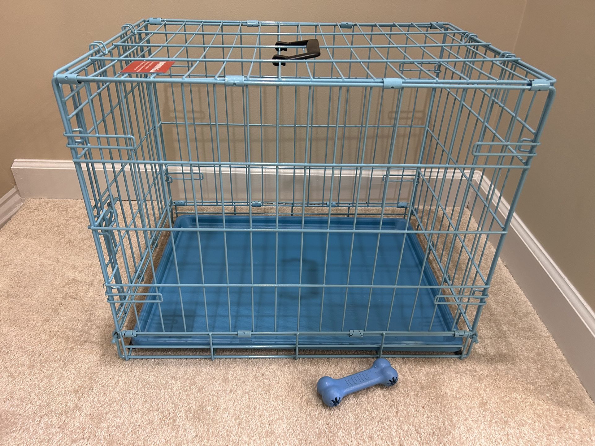Blue Top Paw 24" Folding Dog Crate