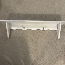 Hanging Shelf with Hooks