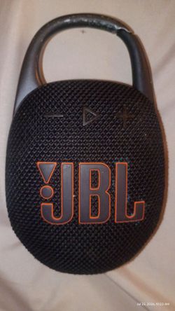 JBL Clip 5 Portable Bluetooth Waterproof Speaker - Black: USB-C Connection, IP67 Rating