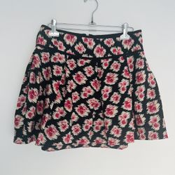 Juicy Couture 100% Silk Mini Pleated Skirt