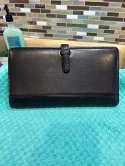 Vintage Coach black leather travel case or wallet