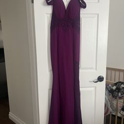 Formal Dress Purple Color 