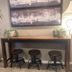 Selling wood Console Table  Like New 