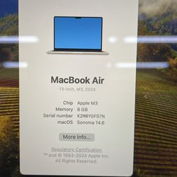 13” MacBook Air 2024