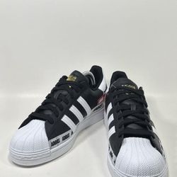 Size 9 - Men’s Adidas Superstar Black Graphic Casual Shoes FX5559 Wmns 10.5