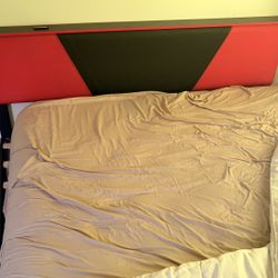 King size LED Bed frame W/ Mattress