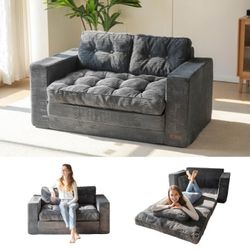 Brand New Factory Sealed!! Convertible Sofa Bed, Pull Out Loveseat Sleeper Sofa