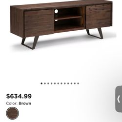 Solid Acacia wood Tv Stand 63 inch