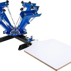 Screen Printing Press 4 Color Station