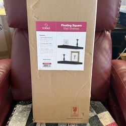 Floating Shelves - 24" (Black, 2 Pack)