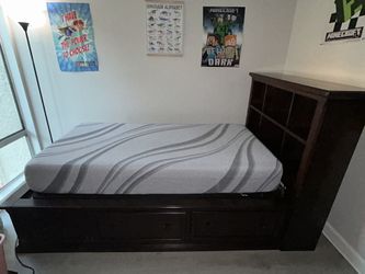 Twin Bed, Nightstand & Dresser 