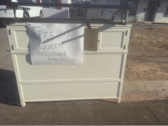 Free Queen bed headboard and frame - PBK
