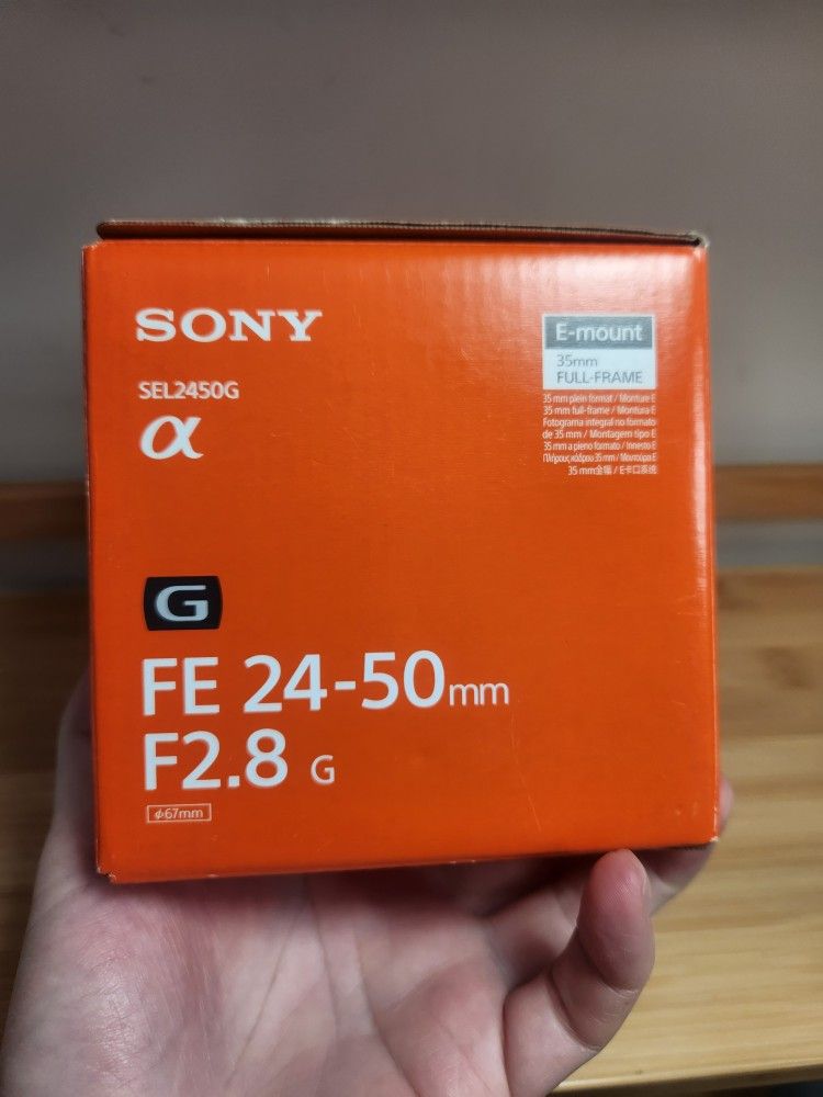Brand new sony FE 24-50mm f2.8 G Lens