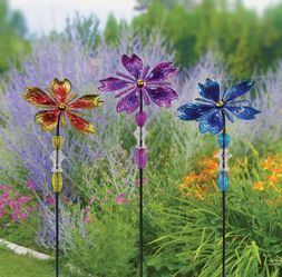 Colorful flowers spinners