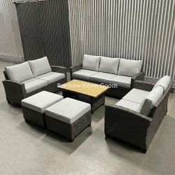 9-Seater Outdoor Sectional Patio Furniture Set