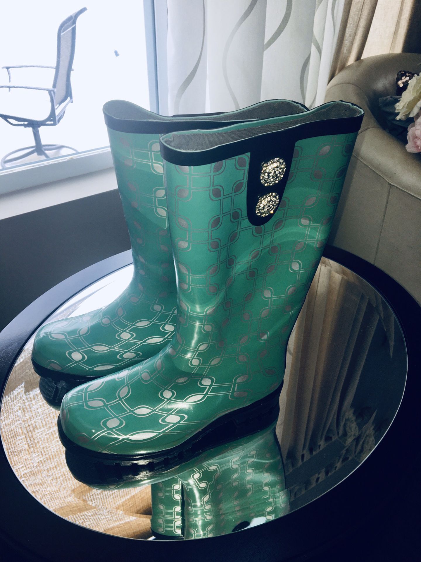 Glamorous rain boots