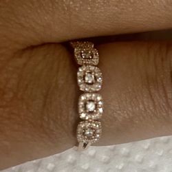 10k Rose Gold Diamond Ring 