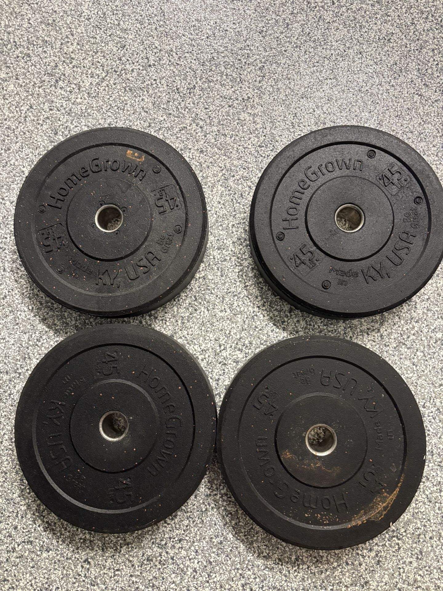 4 - 45 Pound Weights