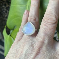 Sterling Silver Moonstone Ring 