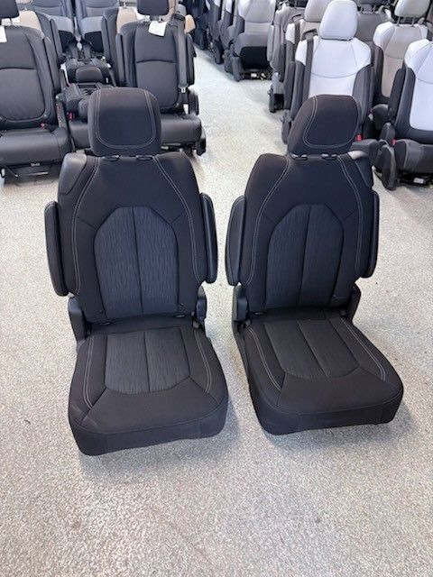 BRAND NEW BLACK CLOTH BUCKET SEATS 