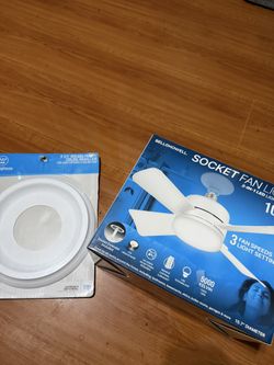 Socket Fan Light 2 In 1