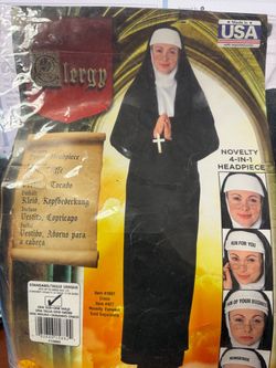 Clergy Nun Halloween Costume One Size