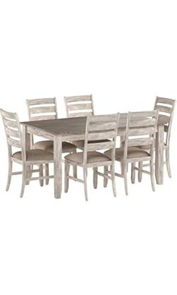7-Piece Farmhouse Dining Table and Chair Set