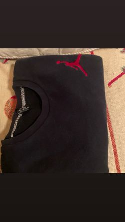 Air Jordan Embroidered Crewneck Sweatshirt Men’s Size M Black Red  2014 Edition