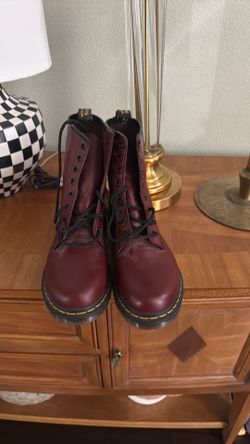 Dr. Martens 1460 Cherry Red Boots – Size 10 – Excellent Condition