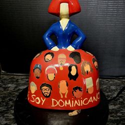 Ceramic Dominican Faceless Doll Reinterpretation Titled " Caras De Dominicana " 10.5" 