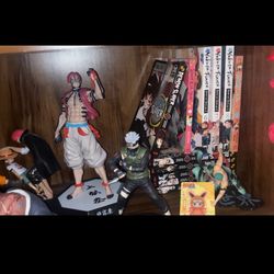 Anime figures and manga