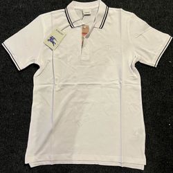 White Burberry Polo
