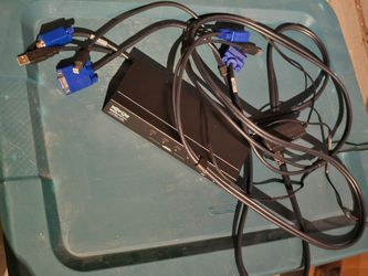 Tripp Lite KVM Switch with Cables