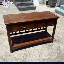 Redwood Console Entry Way Table