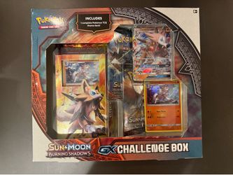 Pokémon TCG: Sun and Moon Burning Shadows GX Challenge Box Lycanroc New Sealed