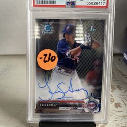 2017 Bowman 1st Auto Luis Arraez PSA 10